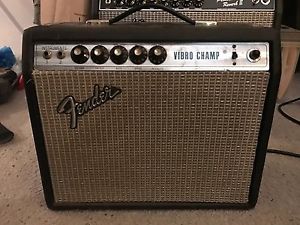 Vintage Fender Vibro Champ Silverface Tube Amp vibrato tremelo breakup!!!
