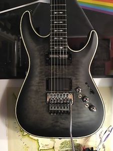 Schecter Hellraiser Extreme C-1 FR Satin See Thru Black Hot Rodded See Details!!
