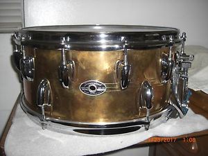 Slingerland TDR 14x6.5"  Snare Drum  2 to1 Brass 12/6 lug Rare Vintage 1979