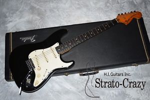 Fender Stratocaster Early '73 Black/Rose neck  [Vintage]   Free Shipping