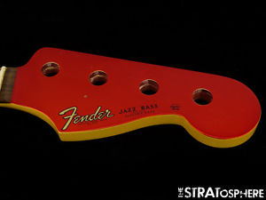 *Fender USA 50th Ann Jazz BASS NECK '62 American Candy Apple Nitro Block #658