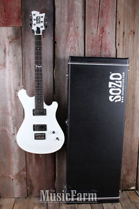 Sozo Z Series Z7CUSTOM Z7 Custom Electric Guitar Snow White with Hardshell Case
