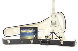 2013 Gibson Brendon Small Snow Falcon Flying V Guitar - Snow Burst w/OHSC