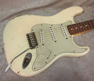 Nash USA Guitars S63 electric guitar in relic white road worn finish w/ case