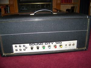 Very Early Sound City 120 Amplifier All Original Unmolested Excellent Example