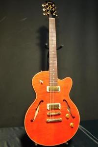 YAMAHA AEX-520 Semi Hollow Electric Guitar/soft case/from Japan