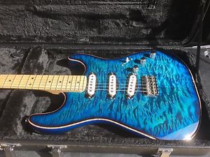 Custom Beautiful Fender Licensed Warmoth Stratocaster quilted top maple neck