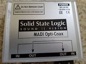 SSL  Solid State Logic MADI Opti-Coax  Super rare on eBay.  4 available, $=each.