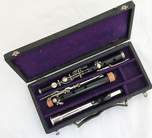 Antique German Christian Reisser Ulm 10 Keyed Meyer System Wooden Flute in Db