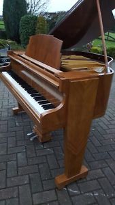 Art Deco Mornington & Weston Baby Grand Piano Walnut Case Free Uk Delivery