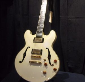 Eastman T185MX White Thinline Electric Guitar (Cold cracked) SEE DESCRIPTION!!!