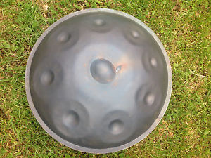 handpan prototype pantam percussion with heat treatments