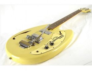 TEISCO MAY QUEEN Yellow w/soft case Free shipping Guiter Bass From JAPAN #A2864