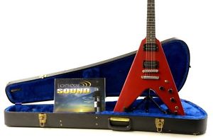 1986 Gibson Flying V Electric Guitar - Cardinal Red w/ OHSC - Bill Lawrence PUP