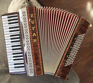 !!! ZUPAN ALPE IV 96 BASS  PALISANDER Akordeon  inkl. Koffer  !!!