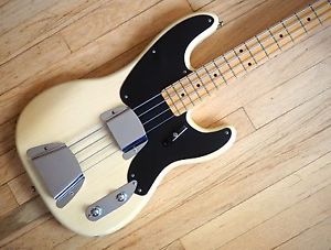 1955 Fender Precision Bass Blonde Vintage Collector Grade Black Guard Ash w/ohsc