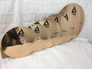 Paiste Alpha 6 Piece Rock Cymbal Set/With Sound Edge Hats/Free Cymbal-Stick Bag!