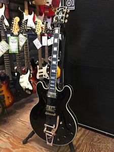 Gibson Memphis ES-335 BIGSBY w/hard case Black From JAPAN Free shipping #T698