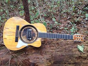 Roadworn Resonator Style Guitar. Highwayman Classic With P90&piezo Pickups EQ
