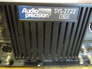 Audio Precision  Sys 2 - 2722A Dual Domain -BURST- IMD-Awgt-AES-17 USB- Warranty