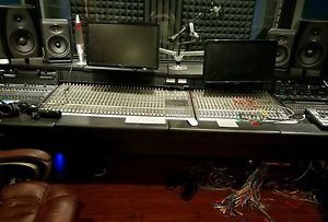 mackie 32.8 + 24.e with power supplies meter bridges and argosy desk