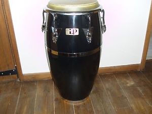 Pair of LP original congas 11 3/4 +12 1/2 heavy duty LP stands + gigbags