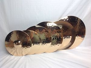 Paiste PST8 REFLECTOR ROCK 6 Piece Cymbal Set/Free Cymbal Bag/Includes 22" Ride!