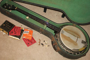 1949 -54 Gibson RB100 RB 100 ORIGINAL vintage 5 string banjo w pre war OHSC RARE