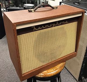 Vintage 1959 Magnatone 213 Troubadour Tube Guitar Amplifier,Harmophone Super 130