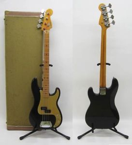 Fender USA American Vintage PB57 BLK w/hard case F/S Bass From JAPAN #F234