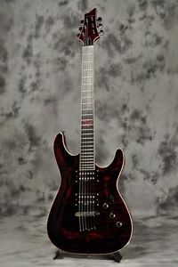 Schecter / AD-C-1-EXS Red   w/soft case Free shipping Guiter From JAPAN