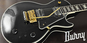 Rare Unused Burny RLC-85S'11 Electric Guitar Black Les Paul Custom FERNANDES