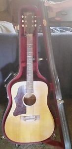 1974 0r 1975 left handed Gibson Acoustic Guitar