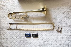 Bach 42BO Stradivarius Series F-Attachment Trombone Lacquer Yellow Brass