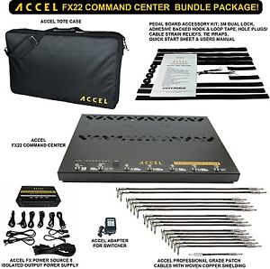 Bundle: Accel FX22 Command Center Switcher Pedal board, Power Supply & more!