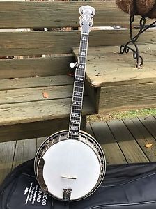 Mint Deering Calico Banjo Professional 2002 Blonde Curly Maple Free Shipping