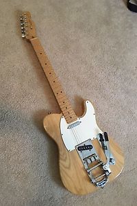 Fender American Ash Telecaster - Natural W/ Bigsby And Vibramate