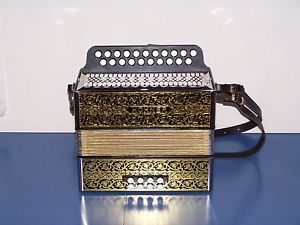 Akkordeon diatonisch Hohner 2915 Luxus mit träger und zu decken. New garantiert