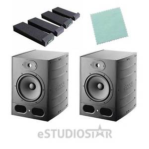 Pair Focal Alpha 65 Active 2-Way 8" Near Field Monitoring Speakers w/Mopads