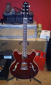 2003 Heritage H535 Maple Cherry Flame guitar with Original hardshell case