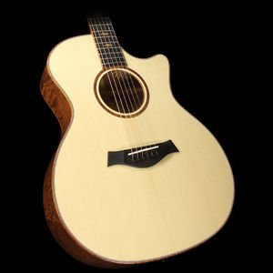 Used 2015 Taylor Custom Shop BTO GA Quilted Sapele Acoustic/Electric Guitar