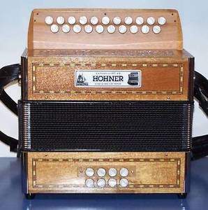 Akkordeon diatonisch Hohner Mendis 2 g/do mit trommel, neu garantie 2 jahre