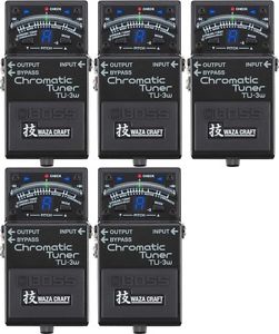 Boss TU-3W Waza Craft Chromatic Tuner with Bypass (5-pack) Value Bundle