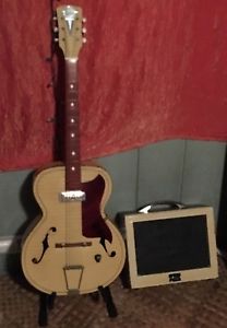 Free ship Vintage Kay Harmony Silvertone Tiger Stripe archtop "Cobain" & Kay 503