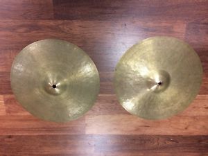 Vintage Zildjian K Istanbul 14" medium hi hat cymbals