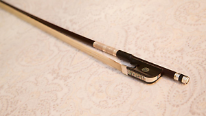 Authentic Pierre Yves Fuchs Silver Mounted Cello Bow New - Tested Only