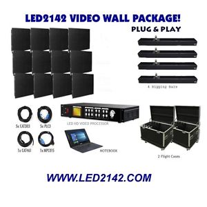 LED Video Wall HD P3.9 Package 7ft x 5ft -NEW