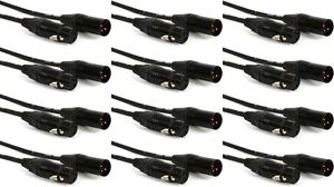 Pro Co AQN-50 Ameriquad Microphone Cable - 50' (12-pack) Value Bundle