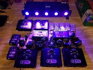 Complete Chauvet Wireless LED Up-Lighting Set - 65 Fixtures