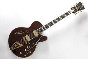 D'Angelico NYSS-3B Limited Burl Mahogany/BLUE Electric Free Shipping